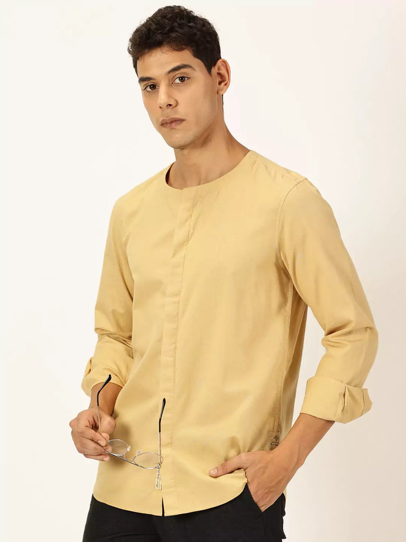 Thomas Scott Men Premium Cotton Linen Casual Shirt