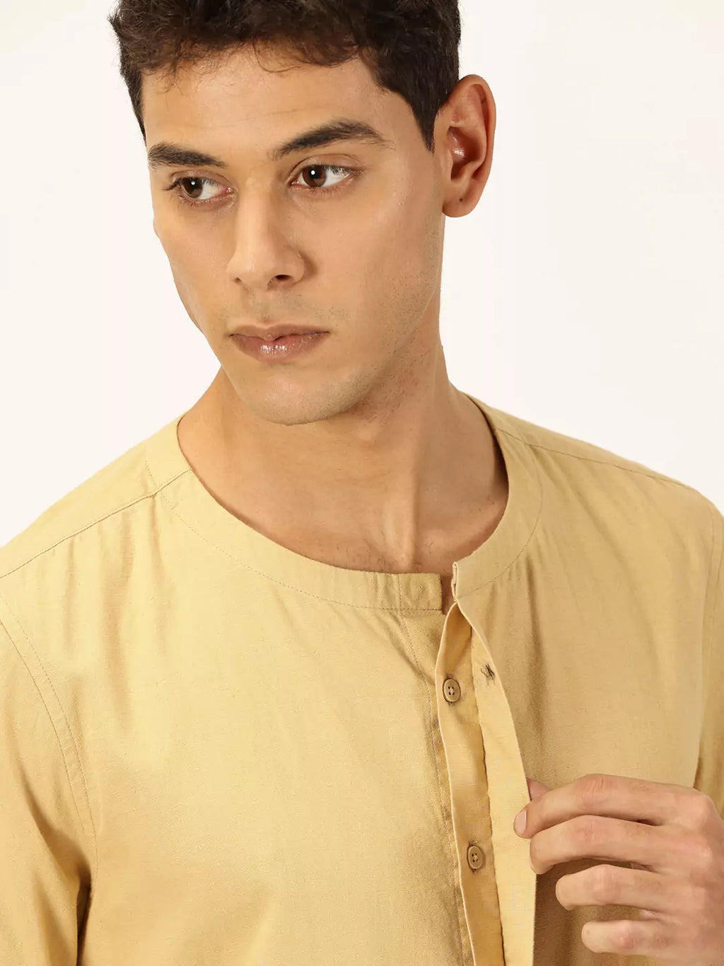 Thomas Scott Men Premium Cotton Linen Casual Shirt