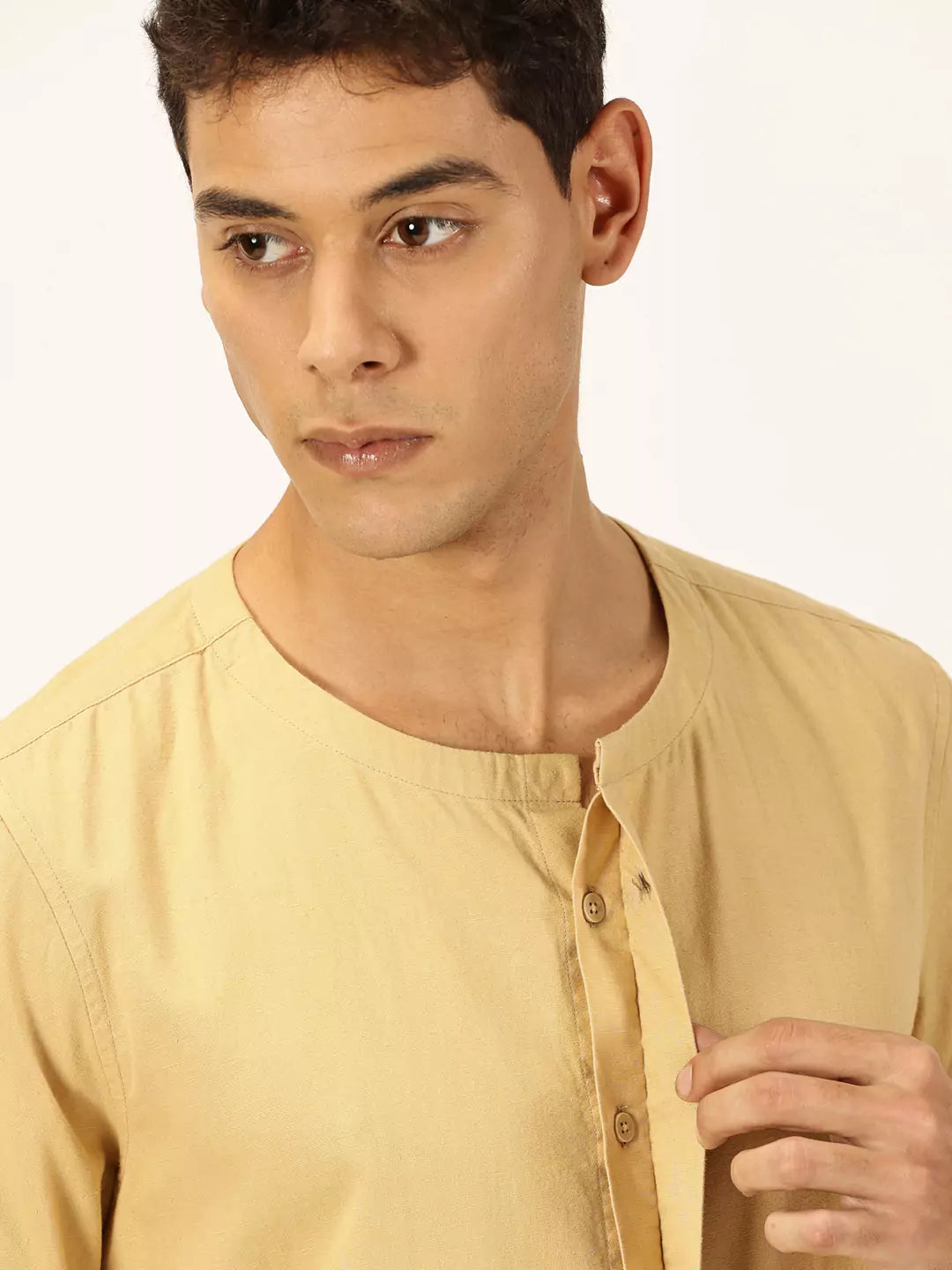 Thomas Scott Men Premium Cotton Linen Casual Shirt