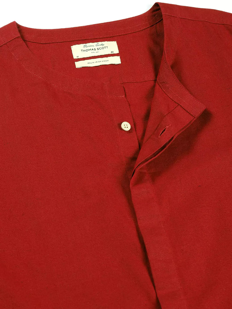 Thomas Scott Men Premium Cotton Linen Casual Shirt