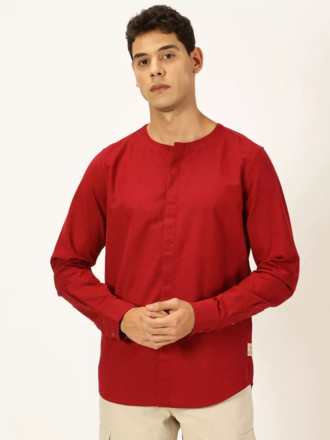 Thomas Scott Men Premium Cotton Linen Casual Shirt