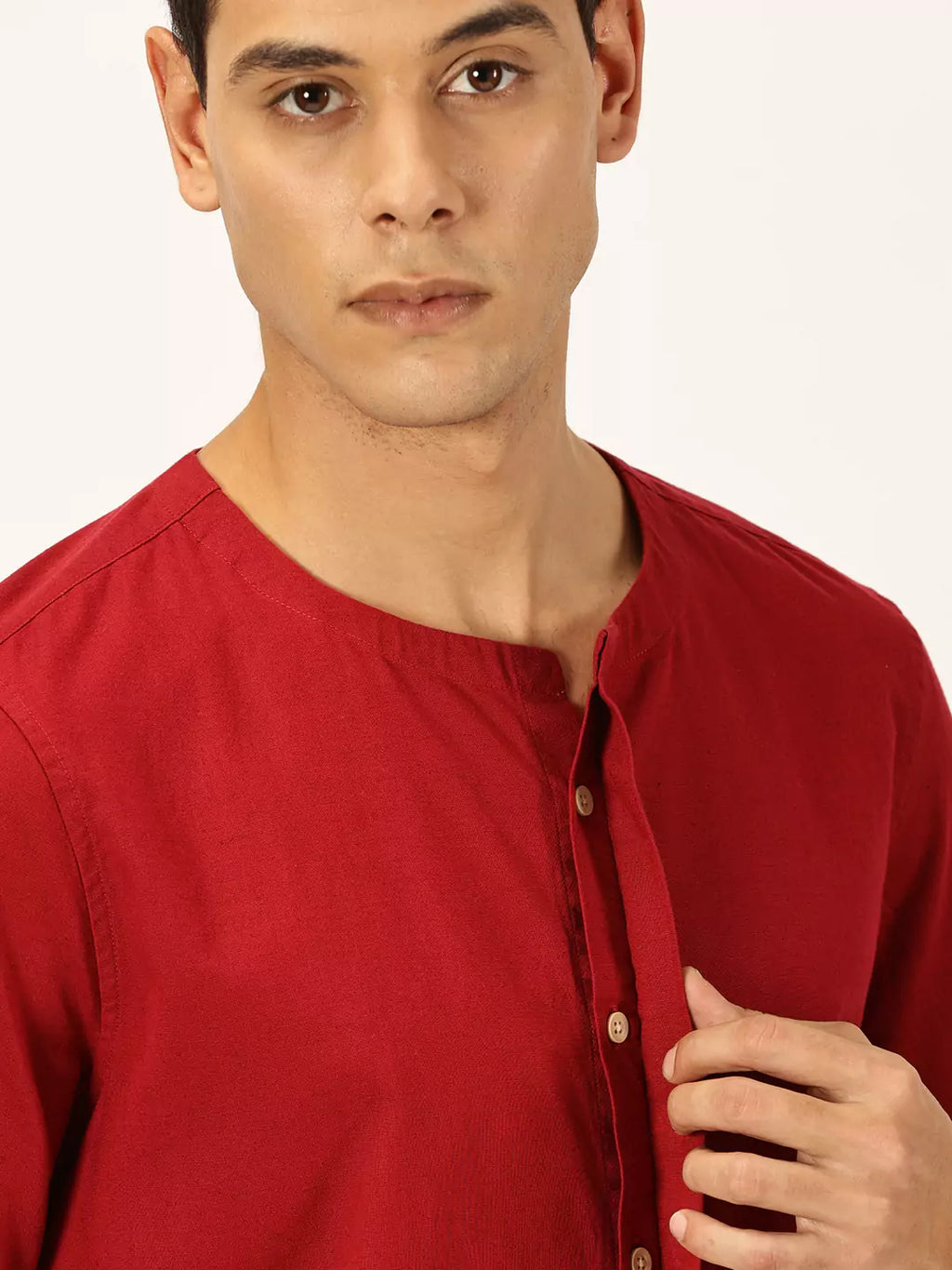 Thomas Scott Men Premium Cotton Linen Casual Shirt