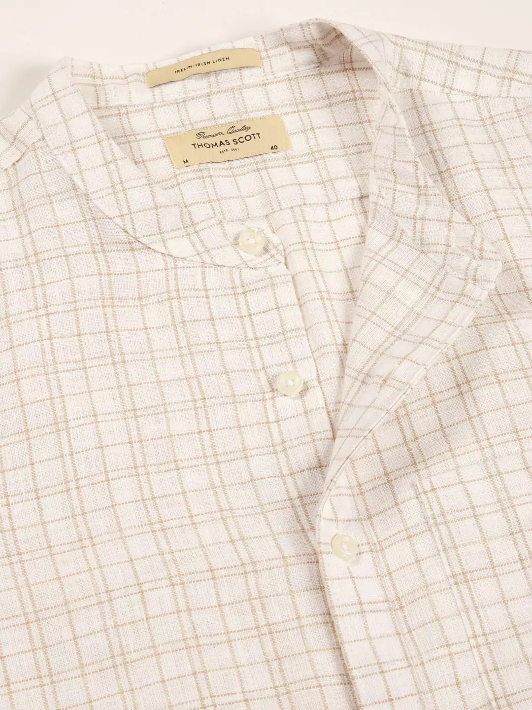 Thomas Scott Men Premium Linen Casual Shirt