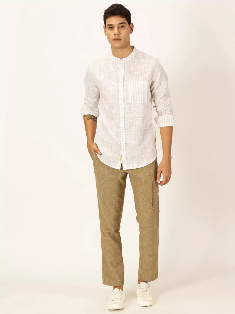 Thomas Scott Men Premium Linen Casual Shirt