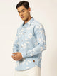Thomas Scott Men Premium Slim Fit Opaque Cotton Printed Casual Shirt