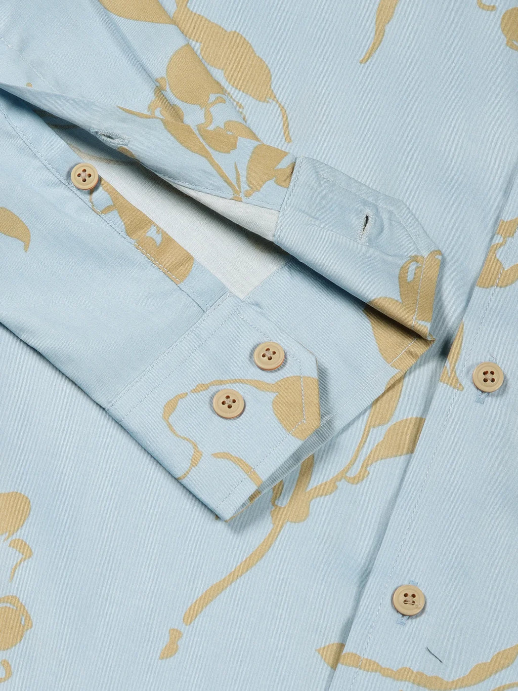 Thomas Scott Men Premium Slim Fit Floral Opaque Printed Cotton Casual Shirt