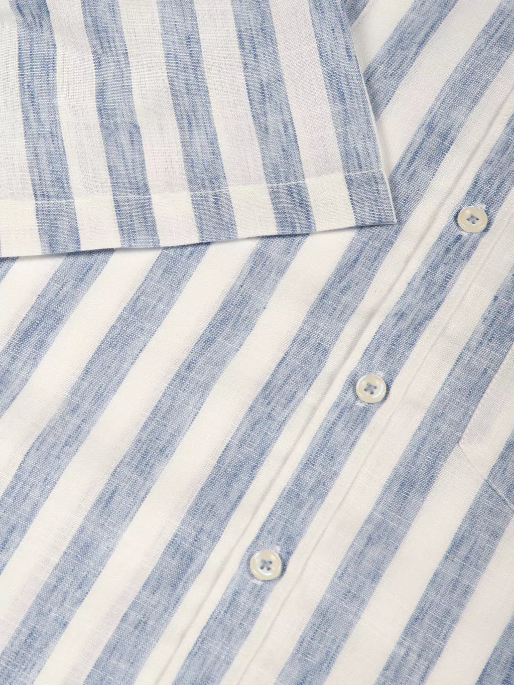 Thomas Scott Men Premium Vertical Stripes Cotton & Linen Casual Shirt