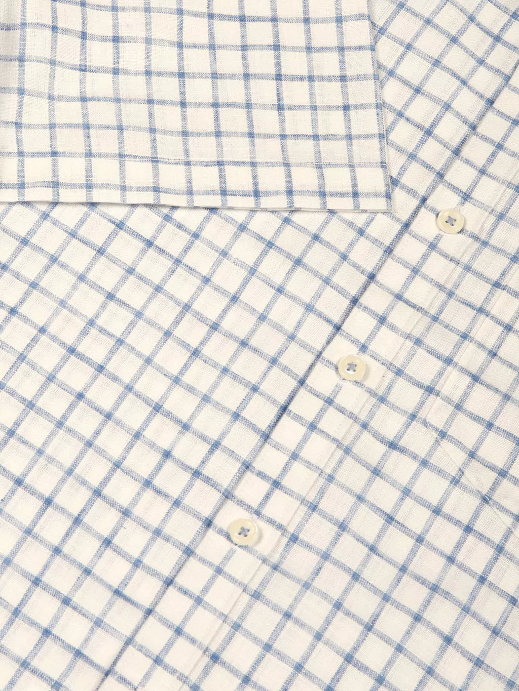 Thomas Scott Men Premium Slim Fit Micro Checks Cotton & Linen Casual Shirt