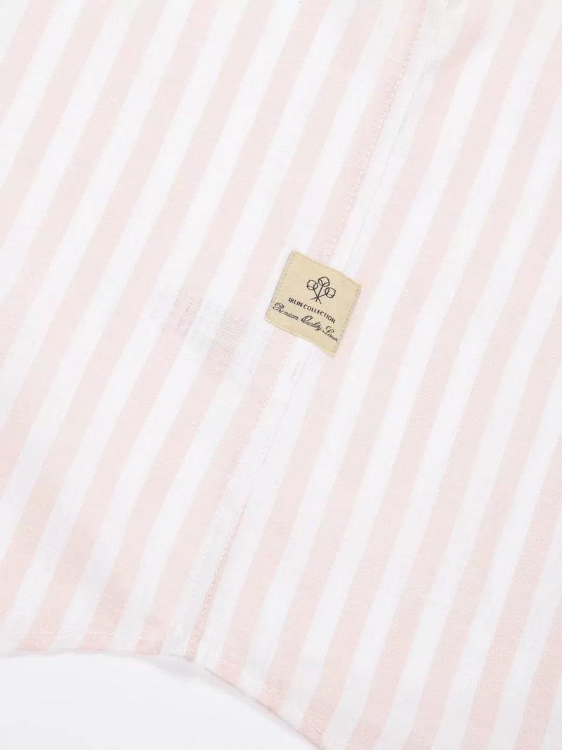 Thomas Scott Men Premium Linen Slim Fit Opaque Checked Casual Shirt