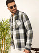 Green Premium Tartan Checked Casual Shirt For Men