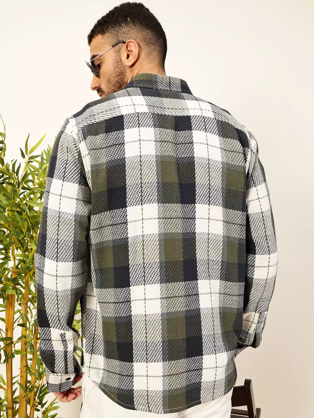 Thomas Scott Men Premium Tartan Checked Casual Shirt