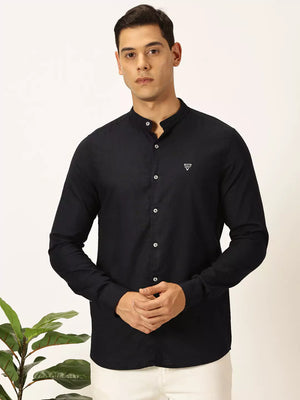 Thomas Scott Men Premium Slim Fit Opaque Casual Shirt