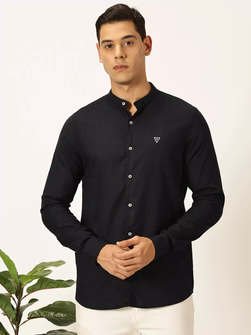 Thomas Scott Men Premium Slim Fit Opaque Casual Shirt