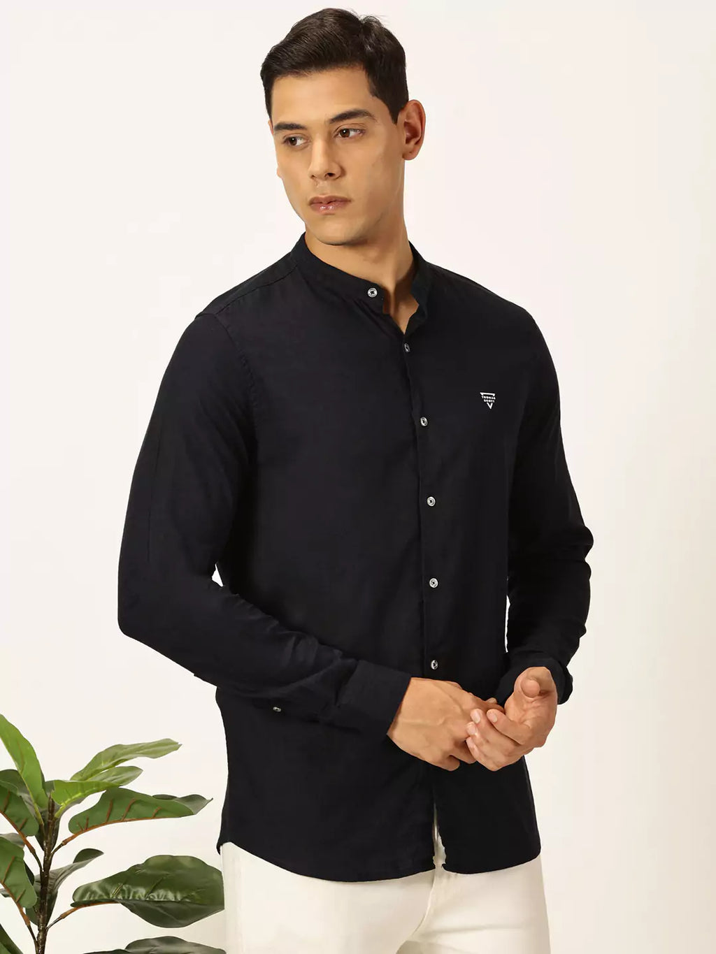 Thomas Scott Men Premium Slim Fit Opaque Casual Shirt