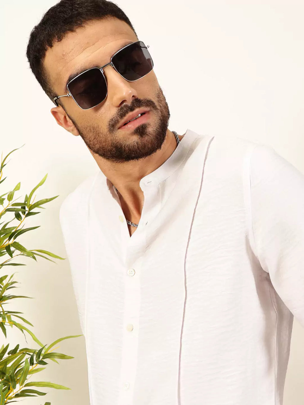 Thomas Scott Men Premium Slim Fit Textured Casual Shirt
