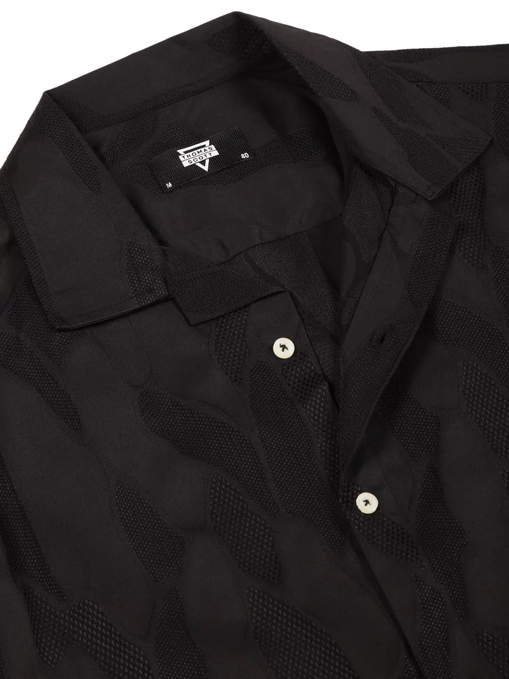 Thomas Scott Men Premium Slim Fit Textured Casual Shirt