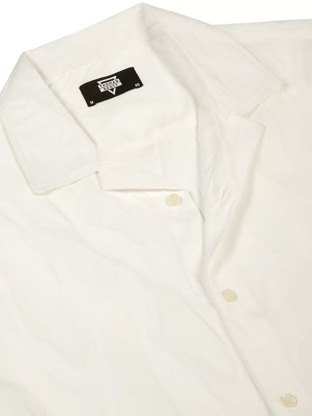 Thomas Scott Men Premium Slim Fit Textured Casual Shirt
