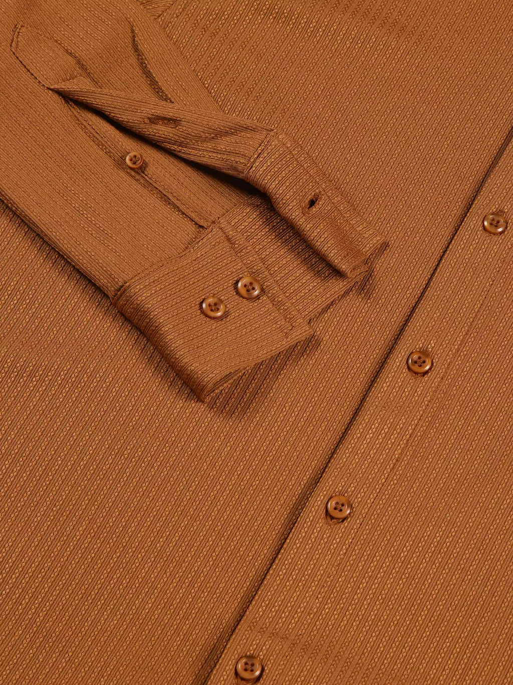 Thomas Scott Men Premium Slim Fit Vertical Stripes Textured Casual Shirt