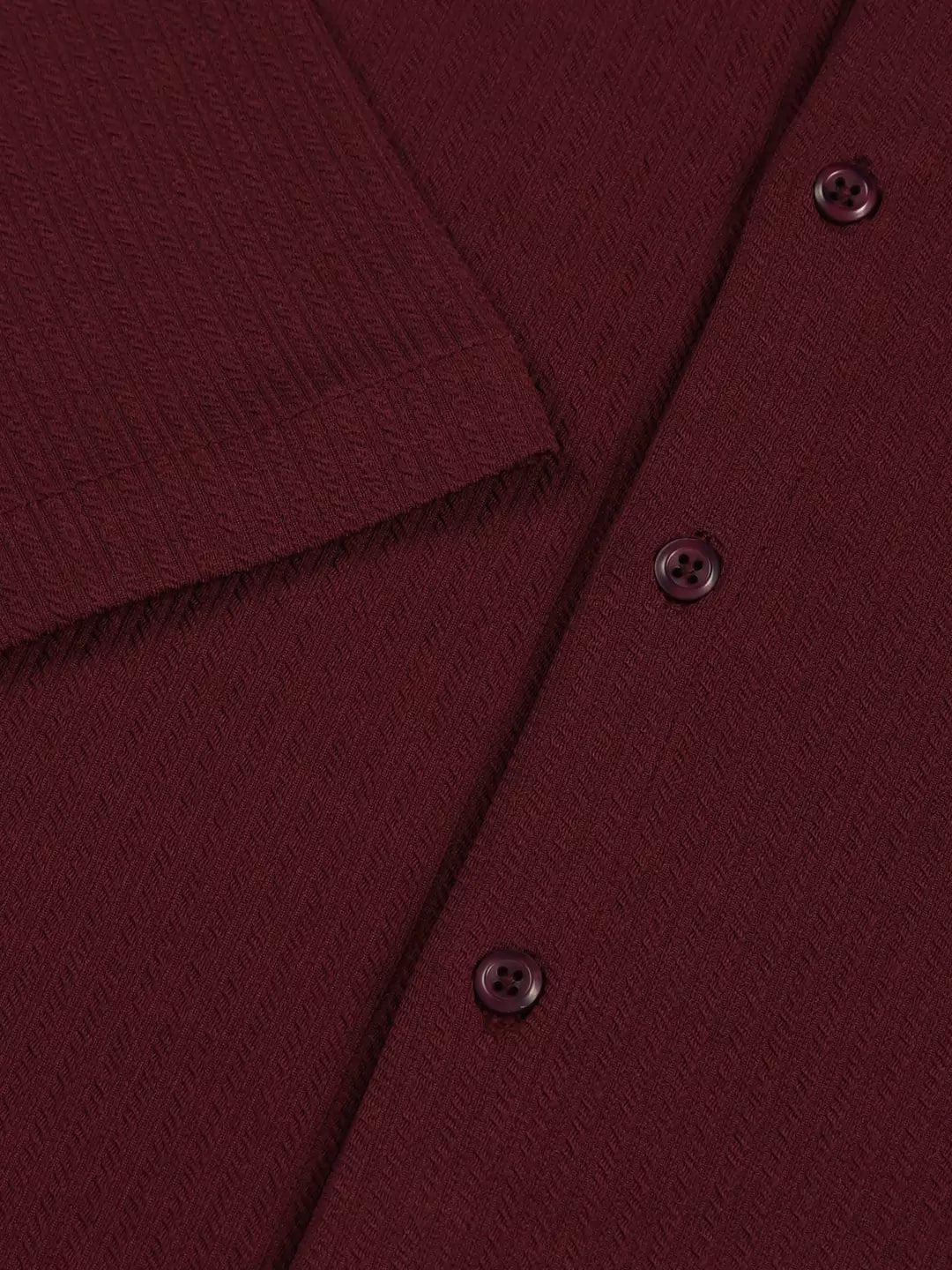Thomas Scott Men Premium Slim Fit Vertical Stripes Textured Casual Shirt