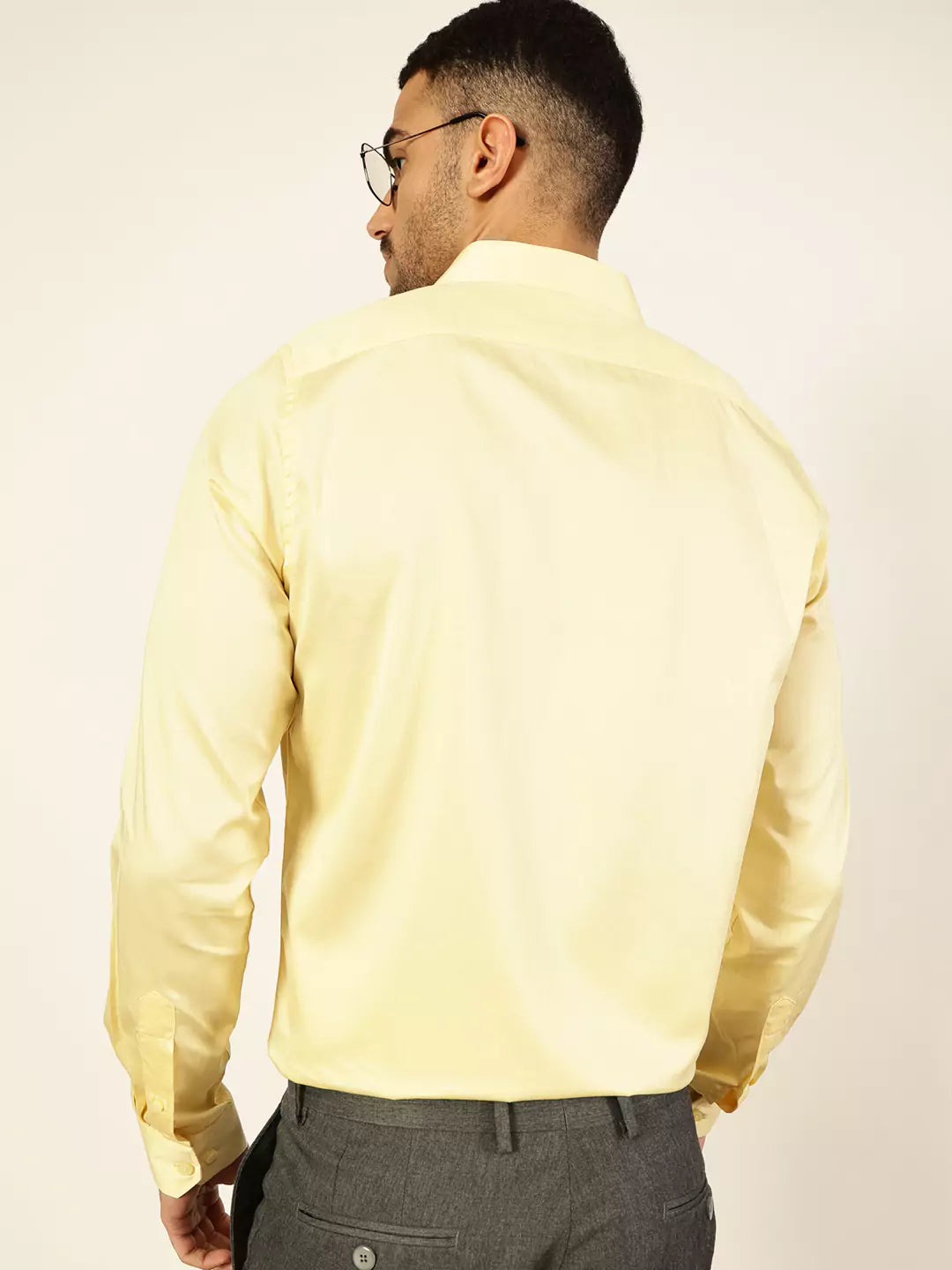 Thomas Scott Men Premium Cutaway Collar Solid Cotton Formal Shirt