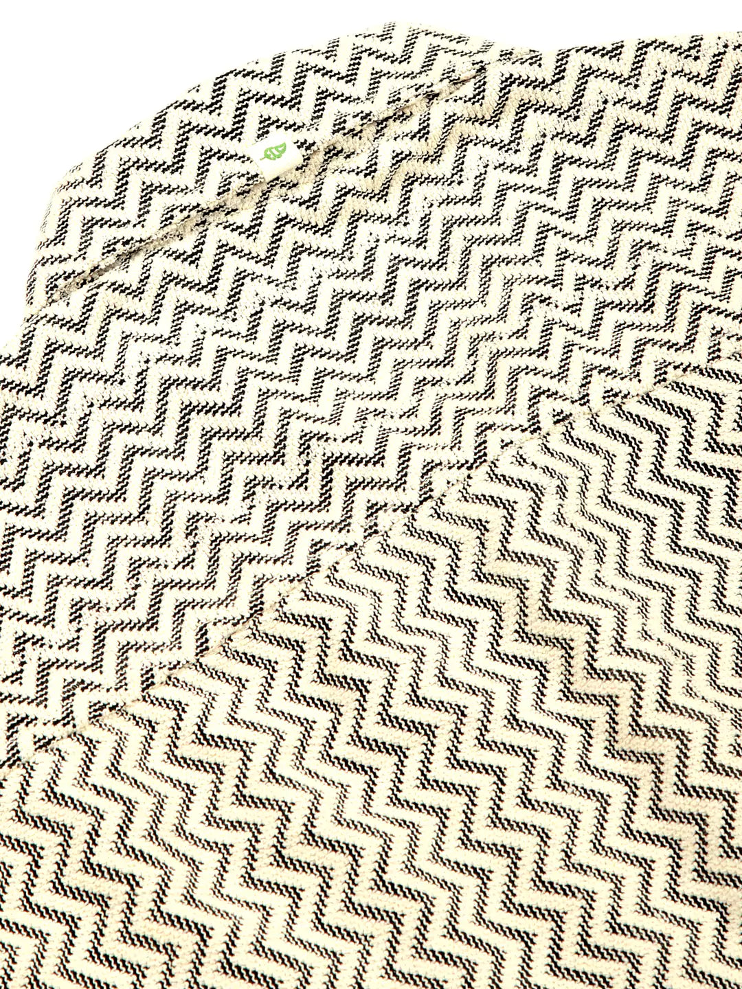 Thomas Scott Men Vertical Stripes Striped Regular Fit Semi-Sheer Casual Crochet Shirt