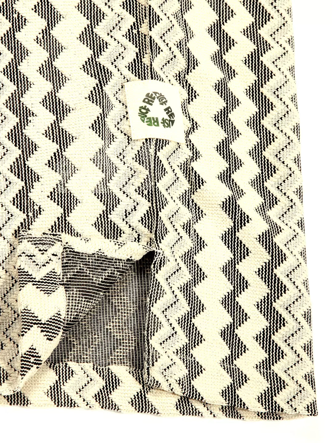 Thomas Scott Men Self Design Chevron Cotton Regular Fit Semi-Sheer Casual Crochet Shirt