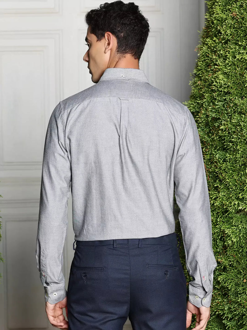 Thomas Scott Men Premium Spread Collar Semiformal Shirt