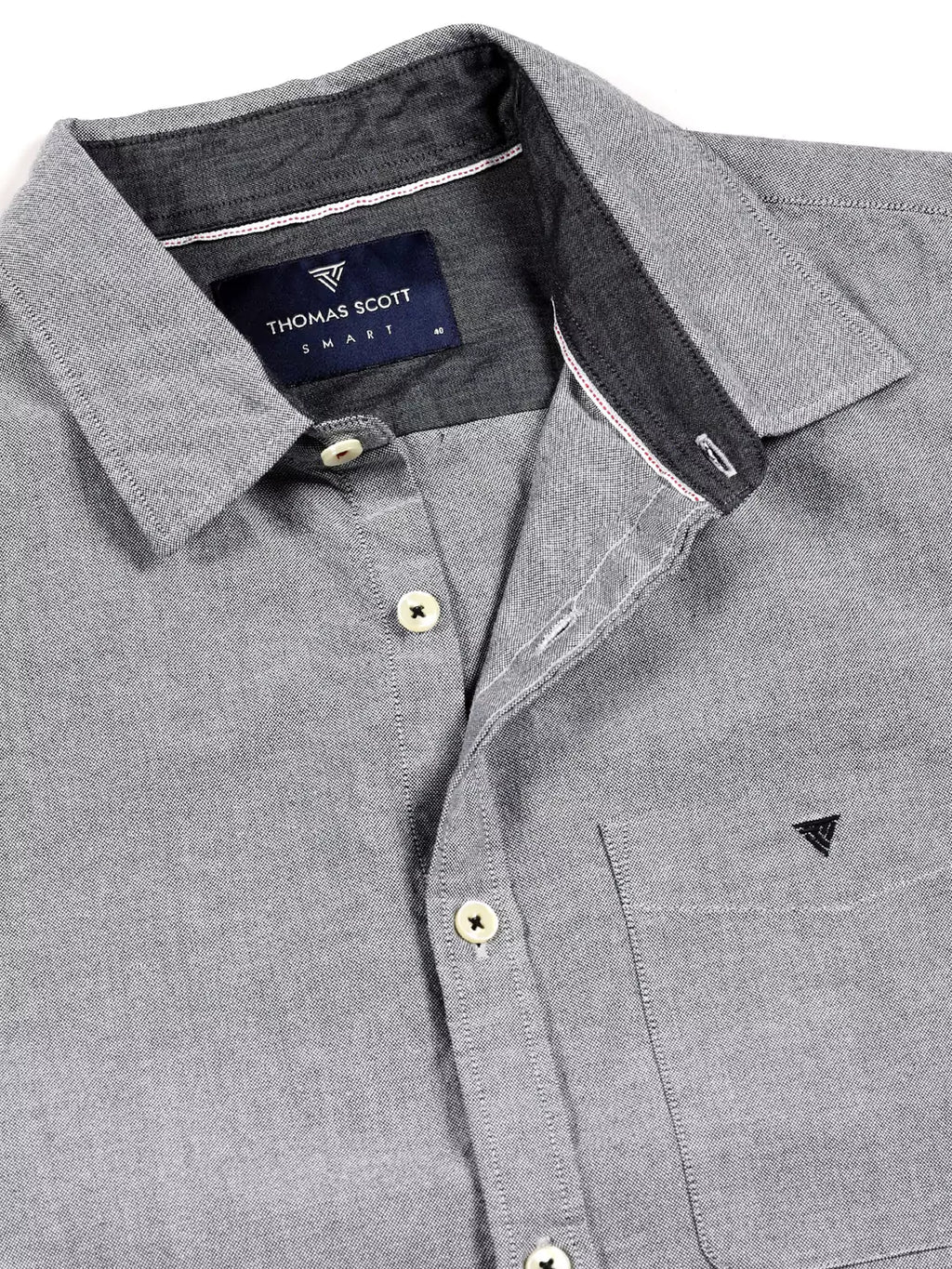 Thomas Scott Men Premium Spread Collar Semiformal Shirt