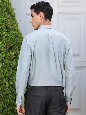 Thomas Scott Men Premium Spread Collar Semiformal Shirt