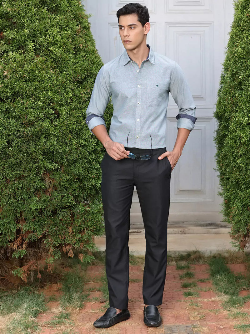Thomas Scott Men Premium Spread Collar Semiformal Shirt