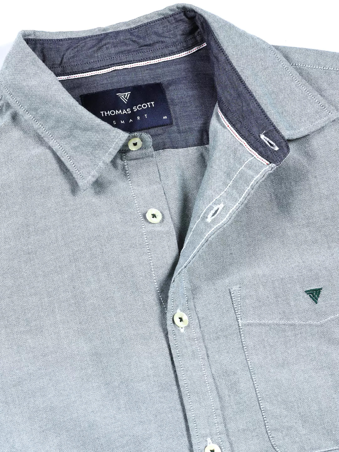 Thomas Scott Men Premium Spread Collar Semiformal Shirt