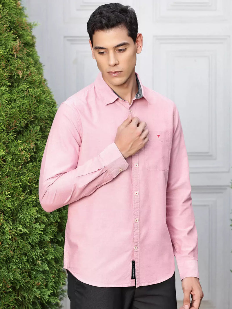 Thomas Scott Men Premium Spread Collar Semiformal Shirt