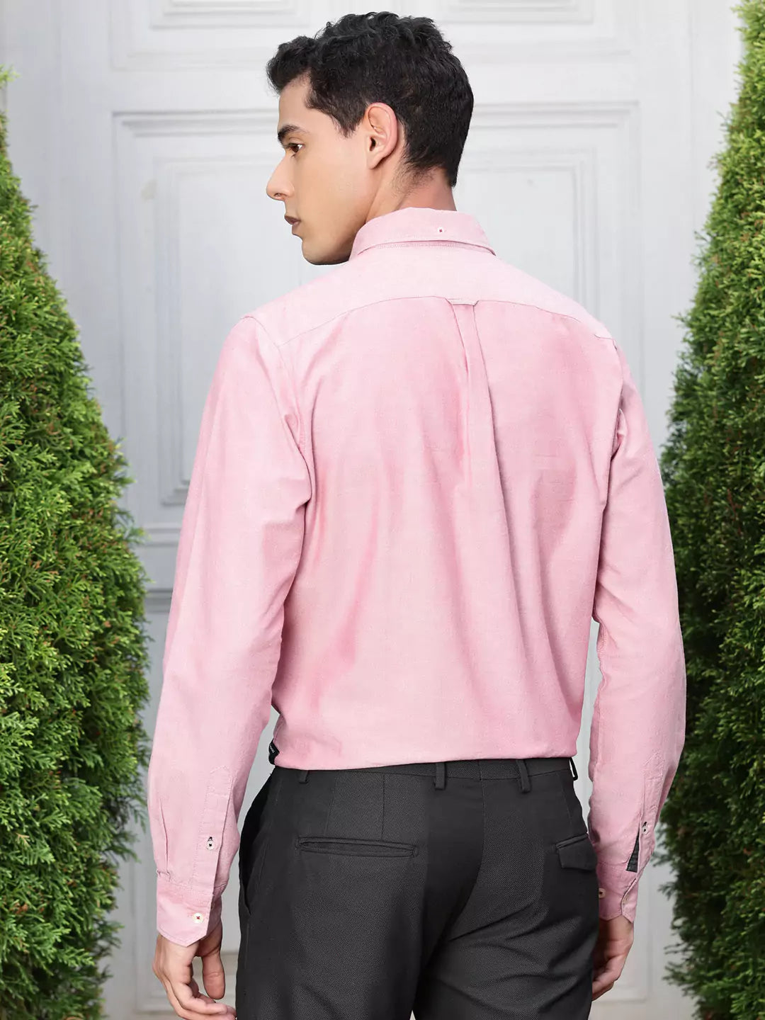 Thomas Scott Men Premium Spread Collar Semiformal Shirt