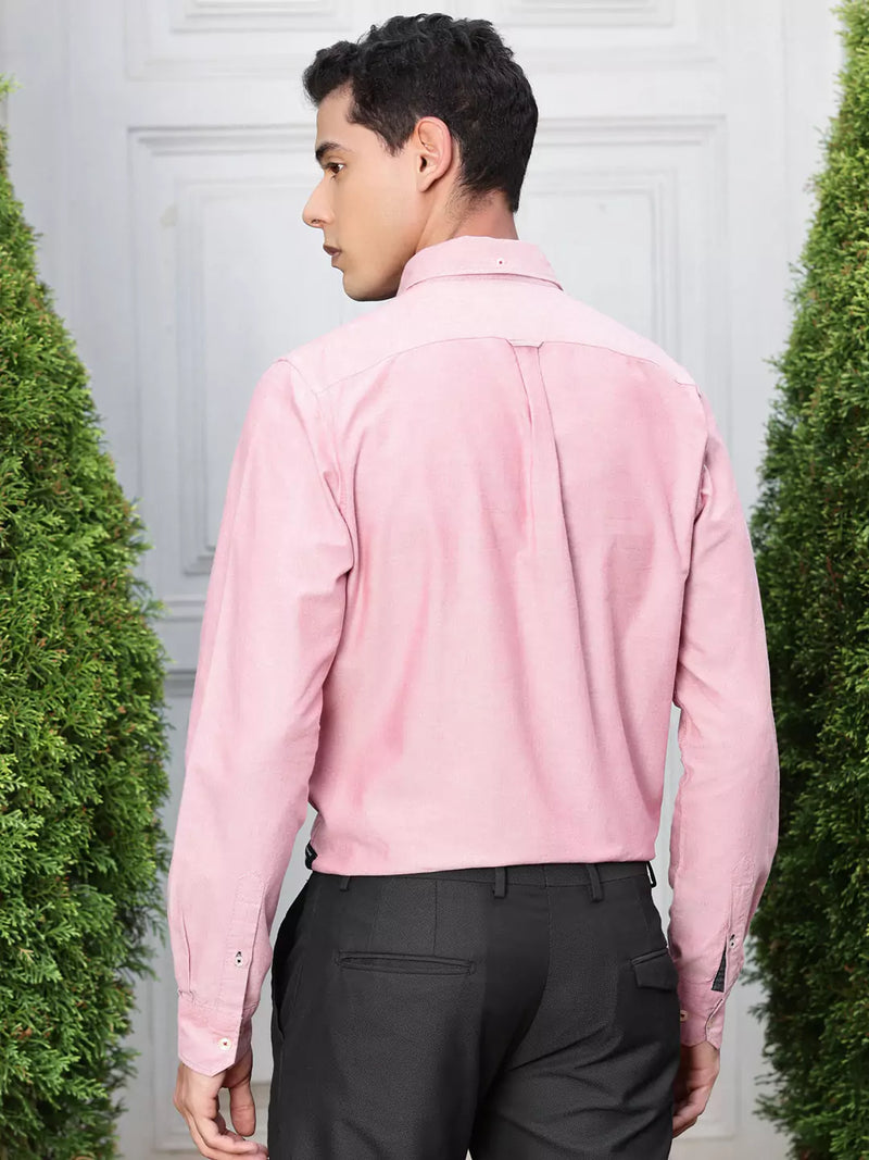 Thomas Scott Men Premium Spread Collar Semiformal Shirt