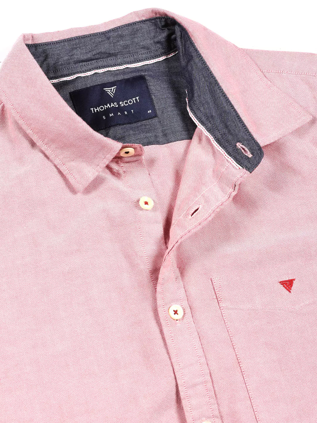 Thomas Scott Men Premium Spread Collar Semiformal Shirt