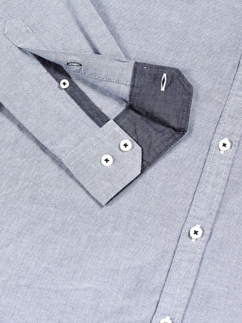 Thomas Scott Men Premium Button-Down Collar Striped Semiformal Shirt