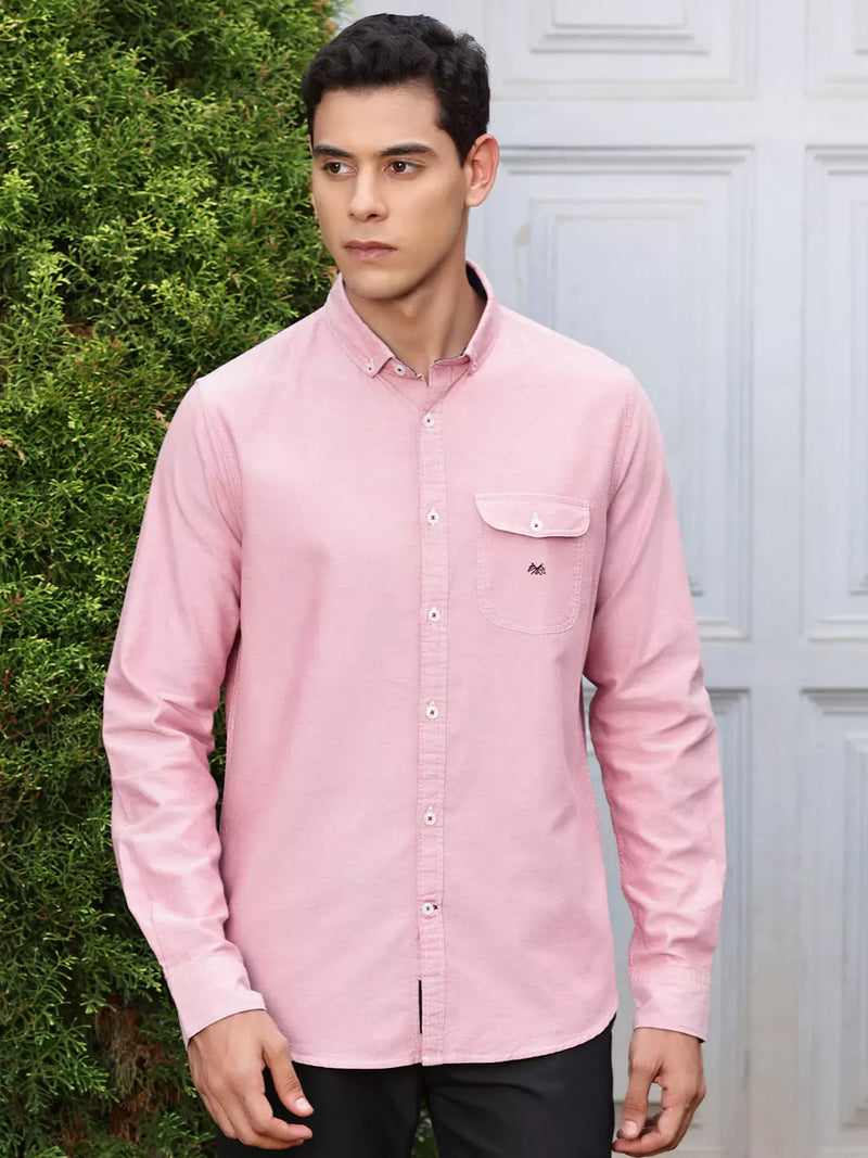Thomas Scott Men Premium Button-Down Collar Semiformal Shirt