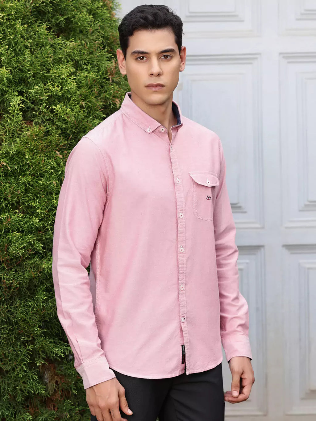 Thomas Scott Men Premium Button-Down Collar Semiformal Shirt