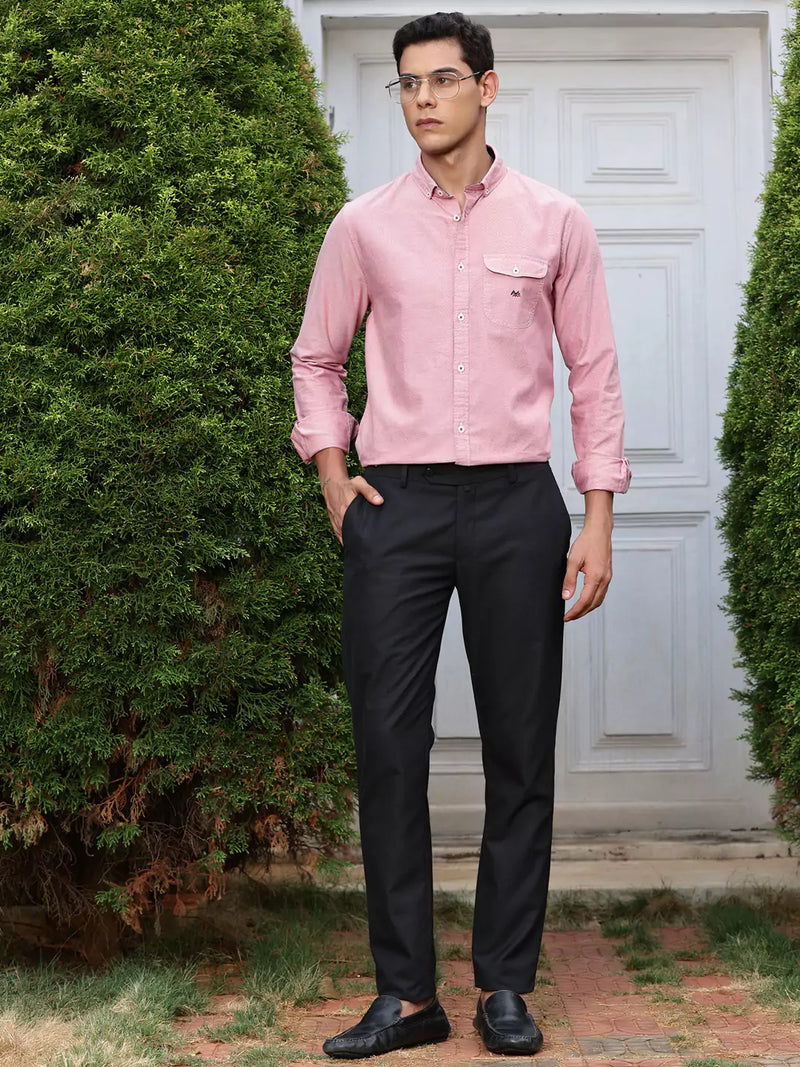 Thomas Scott Men Premium Button-Down Collar Semiformal Shirt