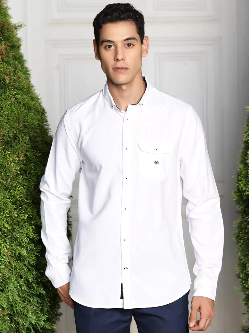 Thomas Scott Men Premium Button-Down Collar Semiformal Shirt