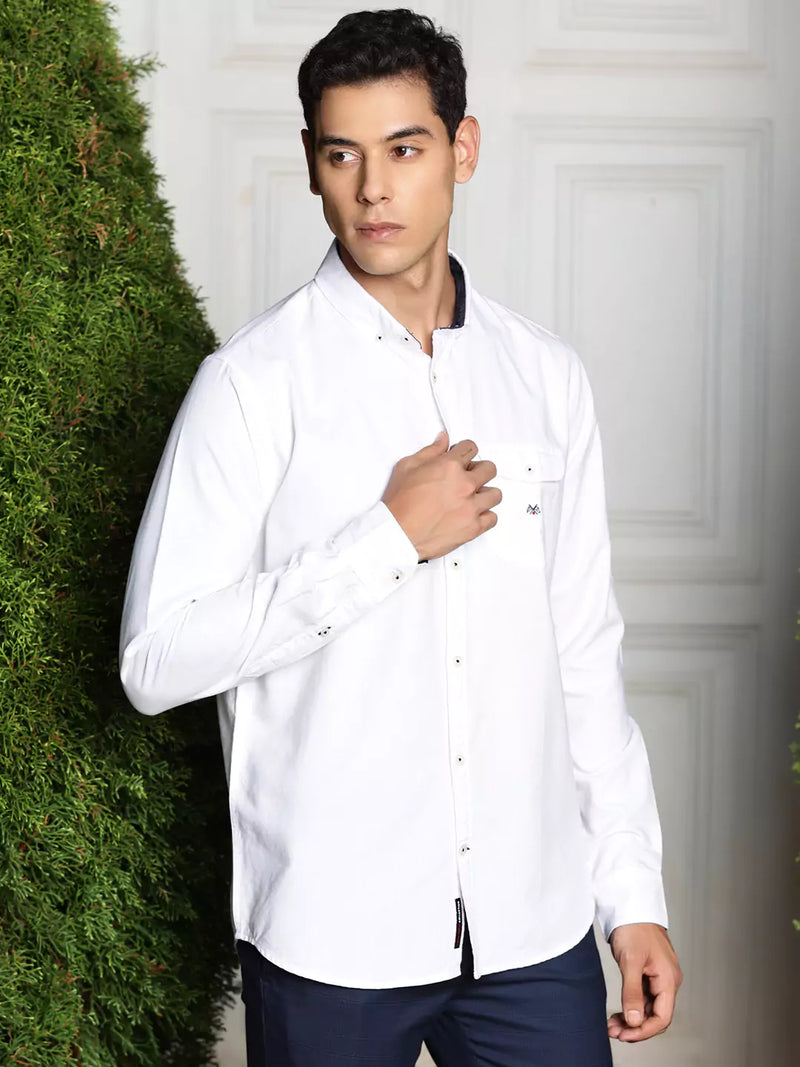 Thomas Scott Men Premium Button-Down Collar Semiformal Shirt