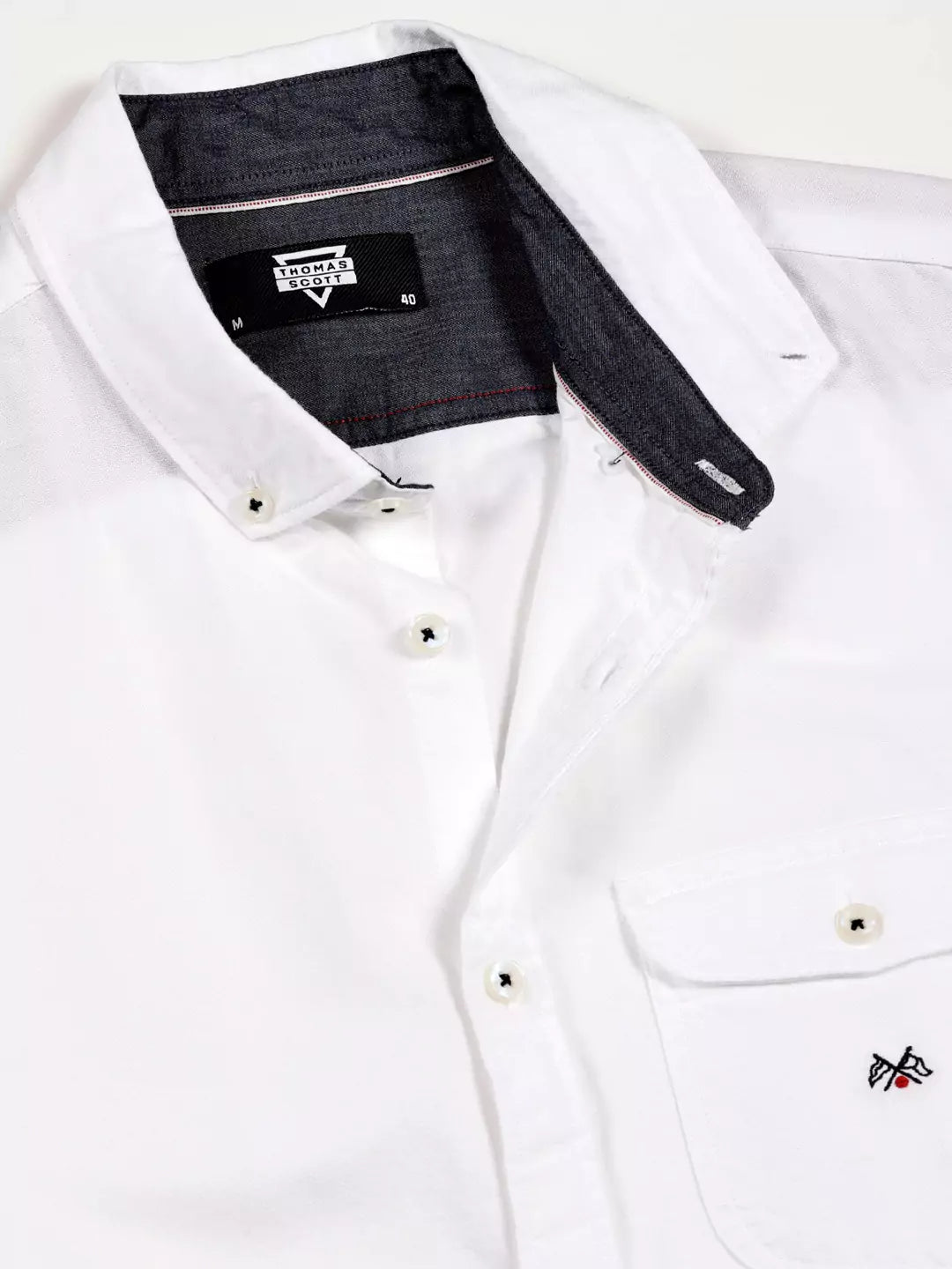 Thomas Scott Men Premium Button-Down Collar Semiformal Shirt
