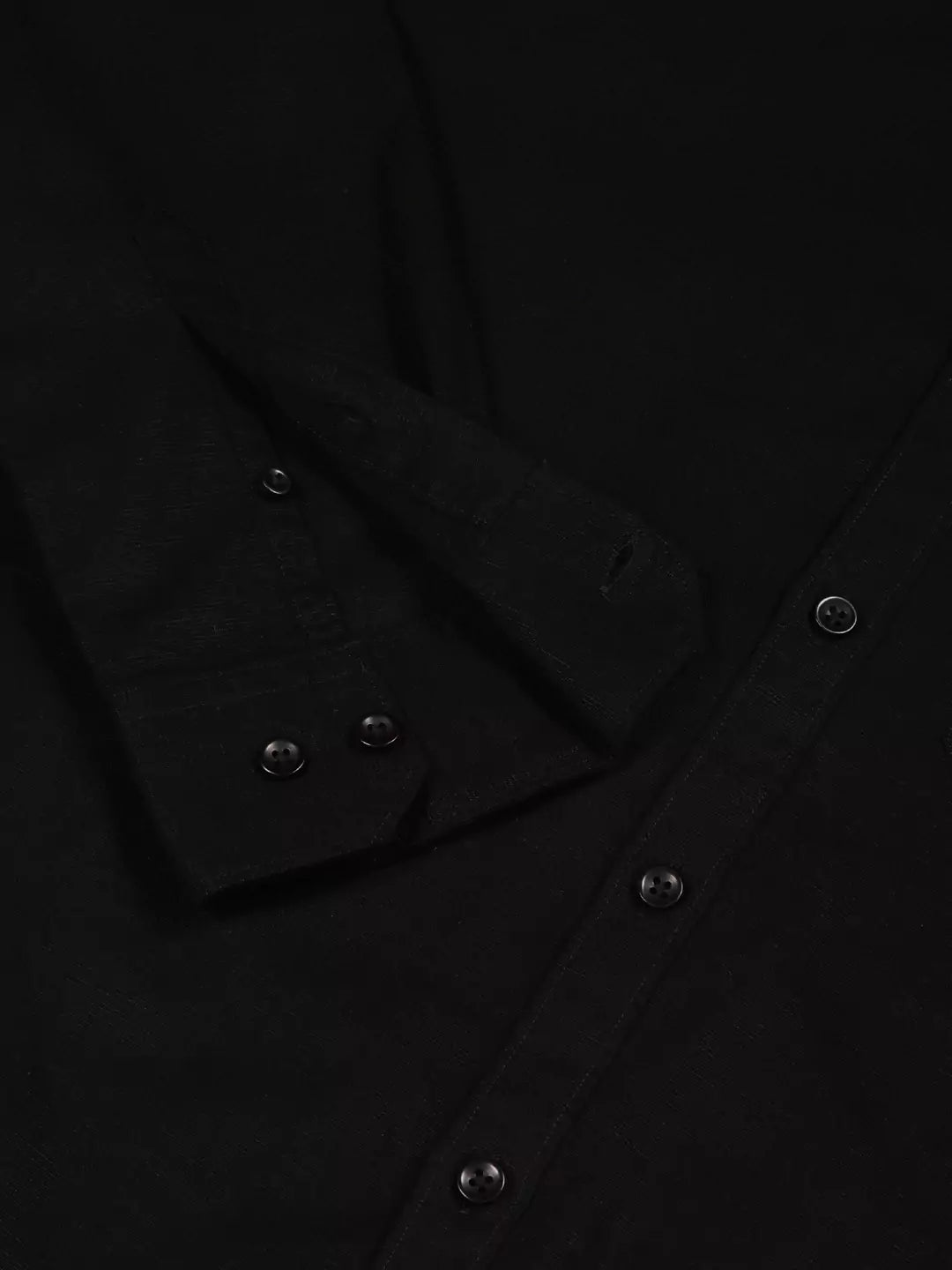 Thomas Scott Men Premium Slim Fit Long Sleeves Spread Collar Cotton Linen Formal Shirt