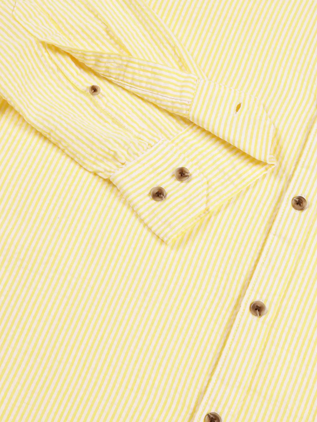 Thomas Scott Men Premium Slim Fit Striped Button-Down Collar Pure Cotton Casual Shirt