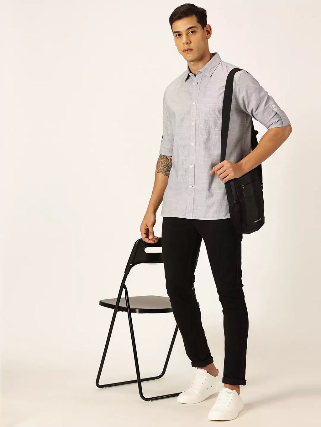 Thomas Scott Men Smart Opaque Cotton Casual Shirt