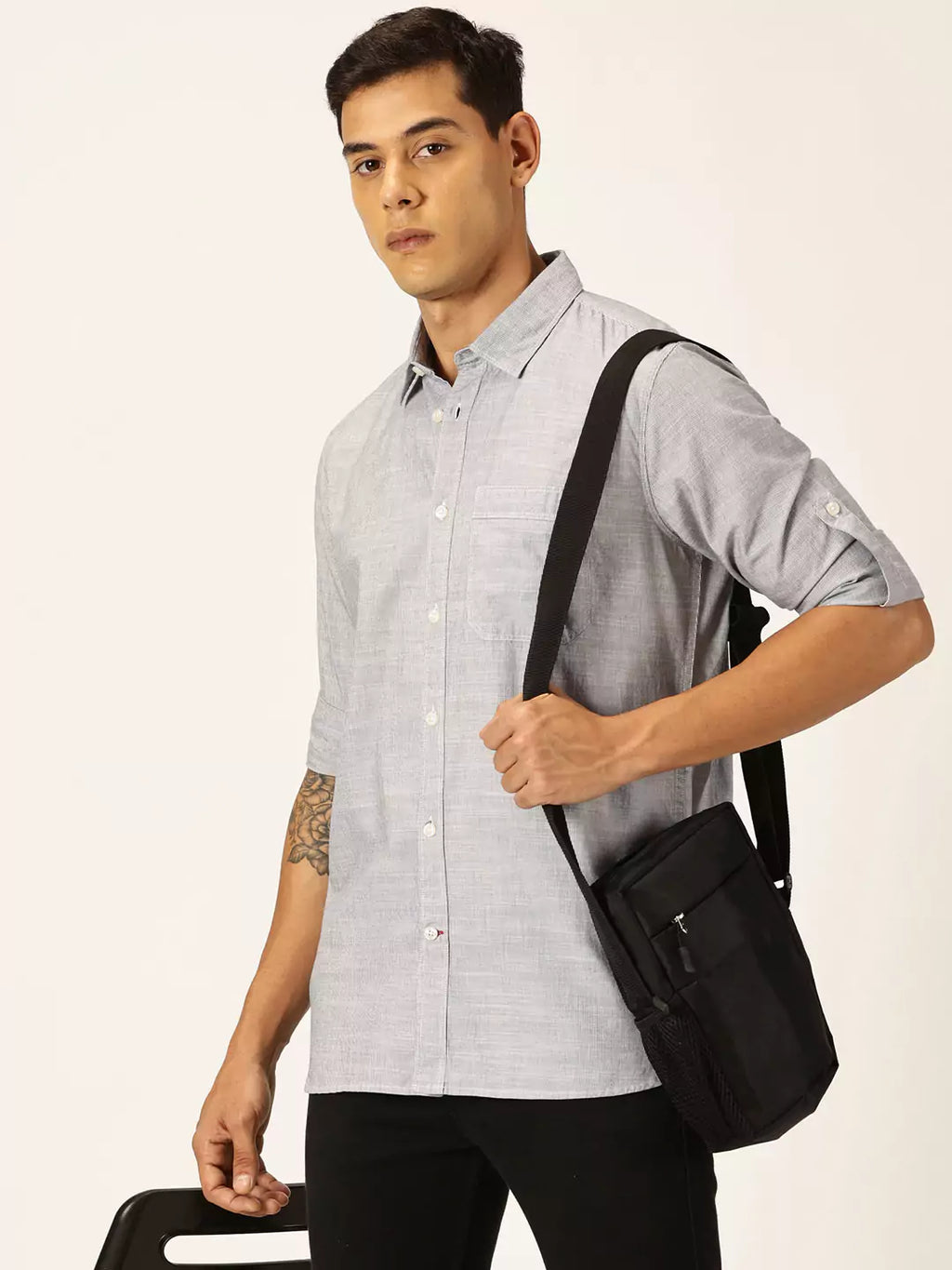 Thomas Scott Men Smart Opaque Cotton Casual Shirt