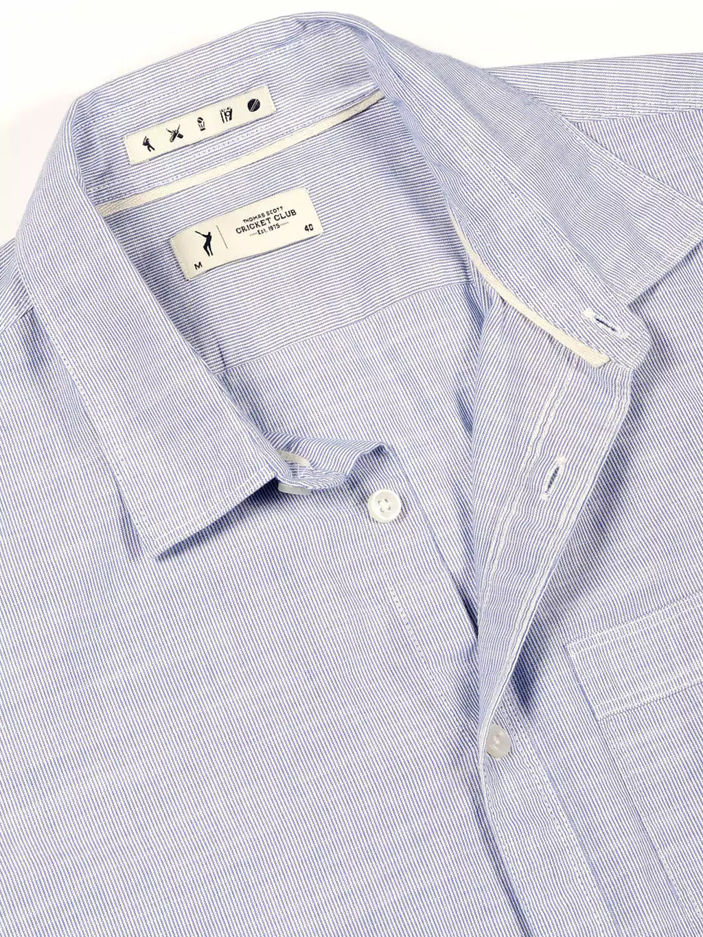 Thomas Scott Men Smart Opaque Striped Cotton Casual Shirt