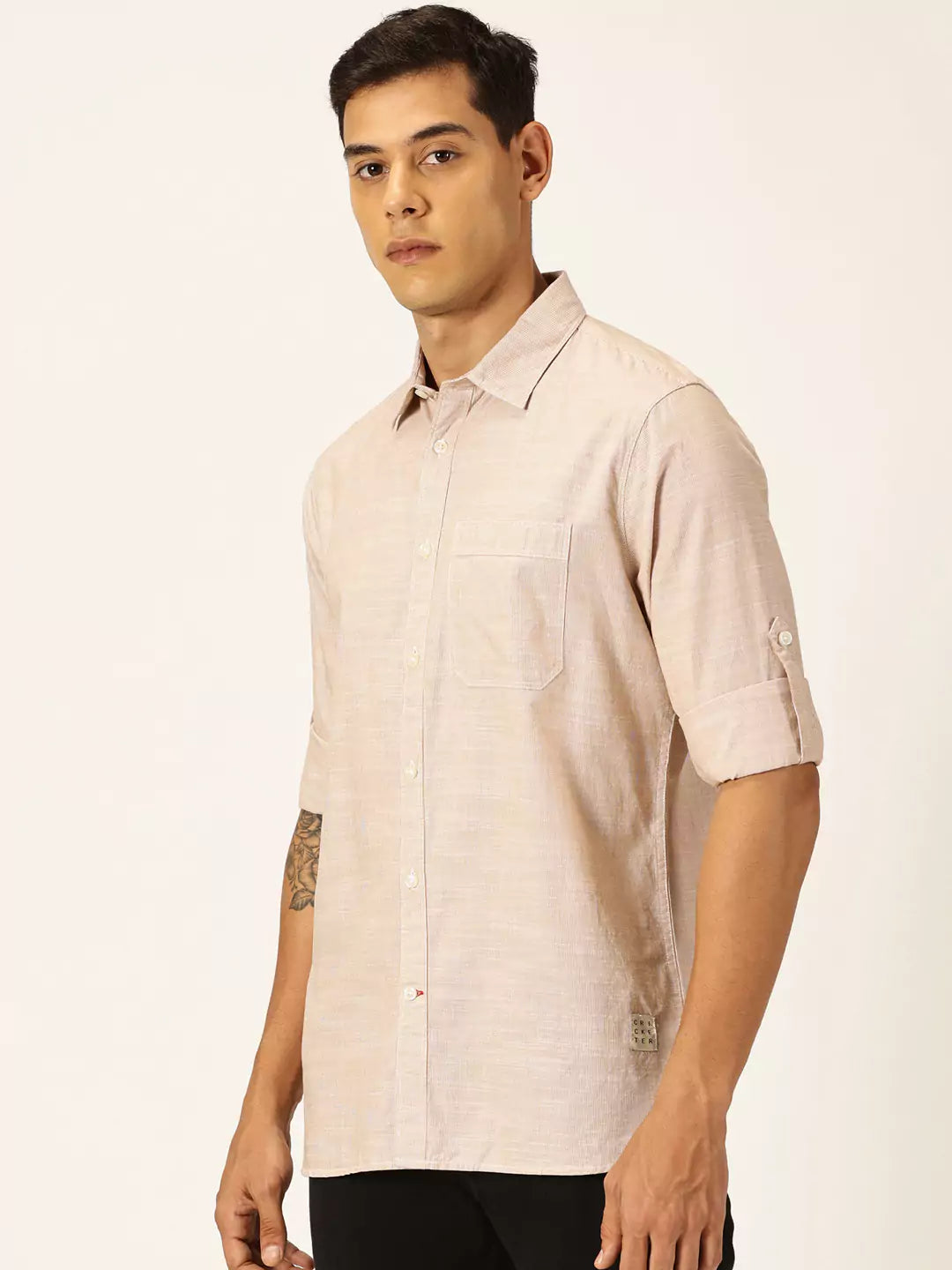 Thomas Scott Men Smart Opaque Cotton Casual Shirt