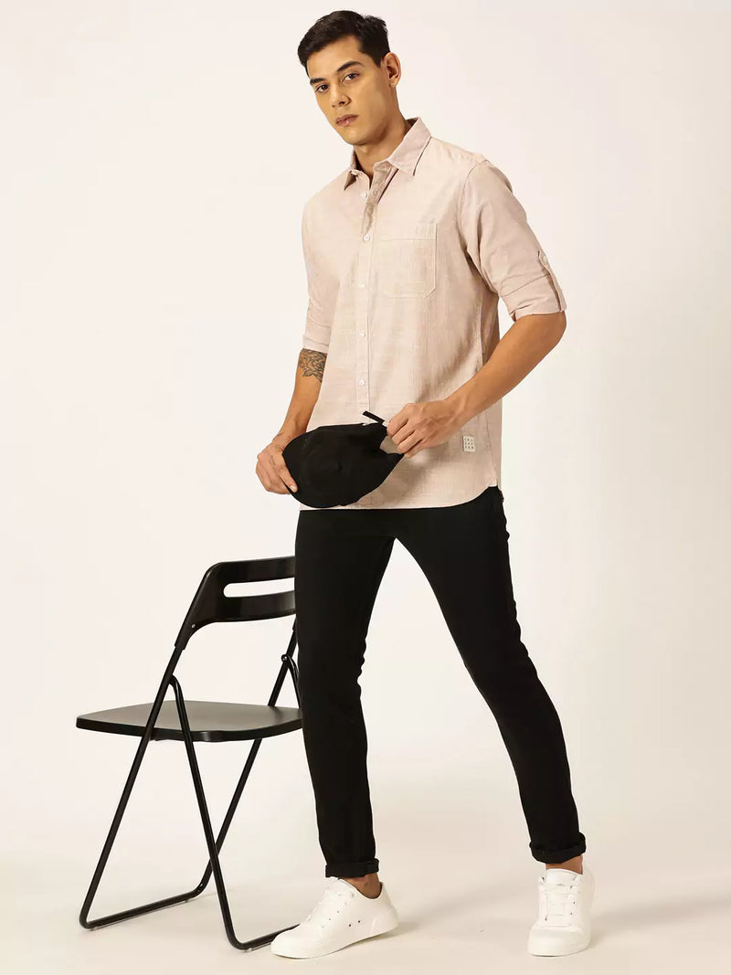 Thomas Scott Men Smart Opaque Cotton Casual Shirt
