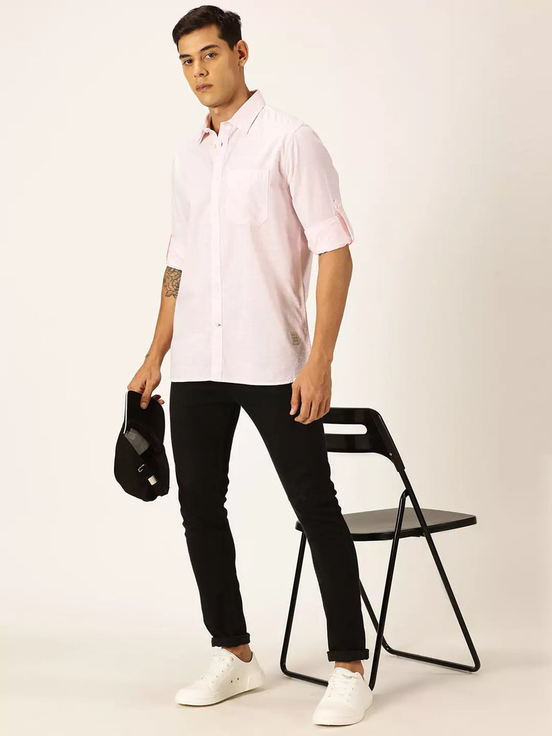 Thomas Scott Men Smart Opaque Cotton Casual Shirt